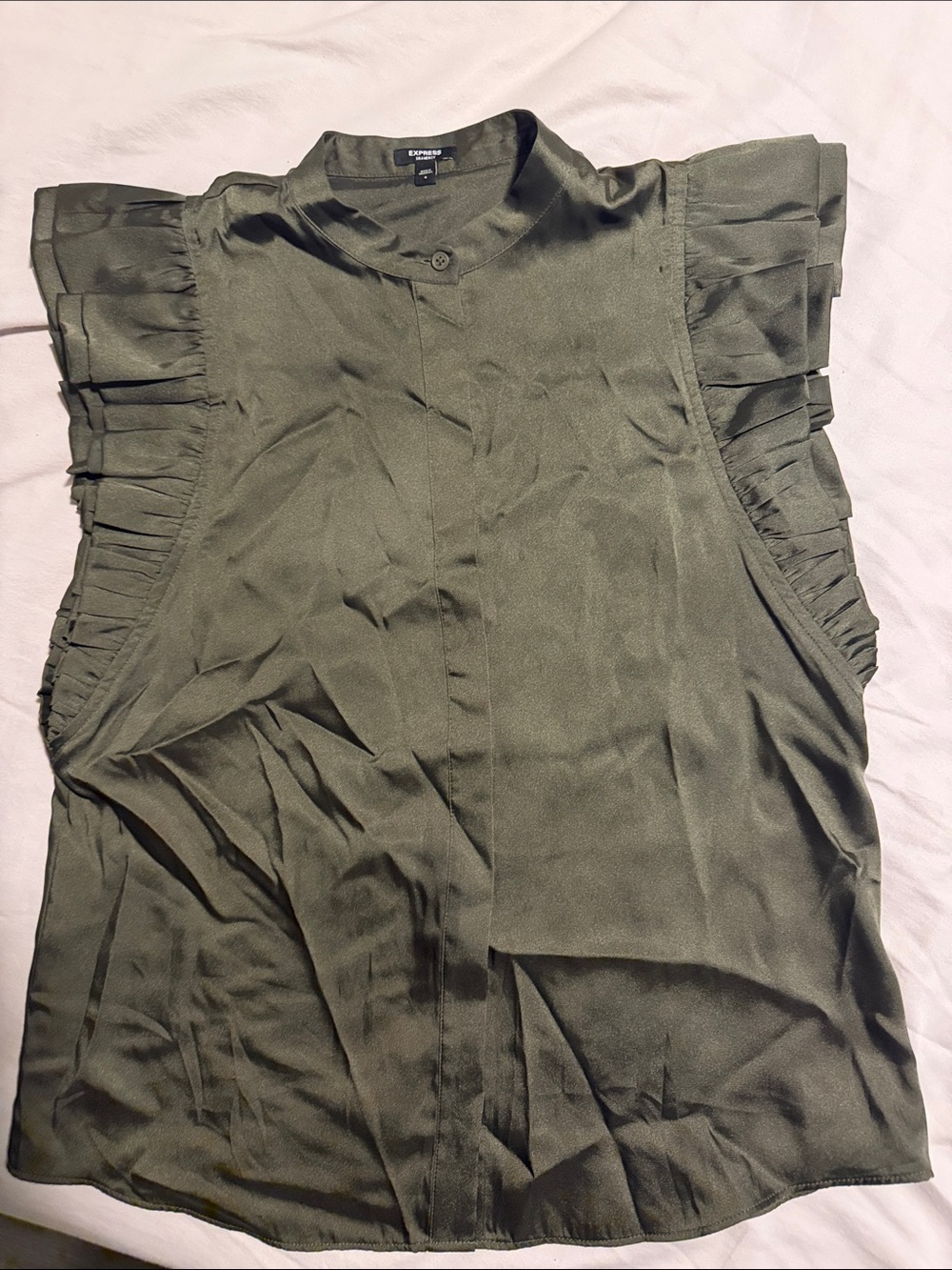 Express Military green blouse